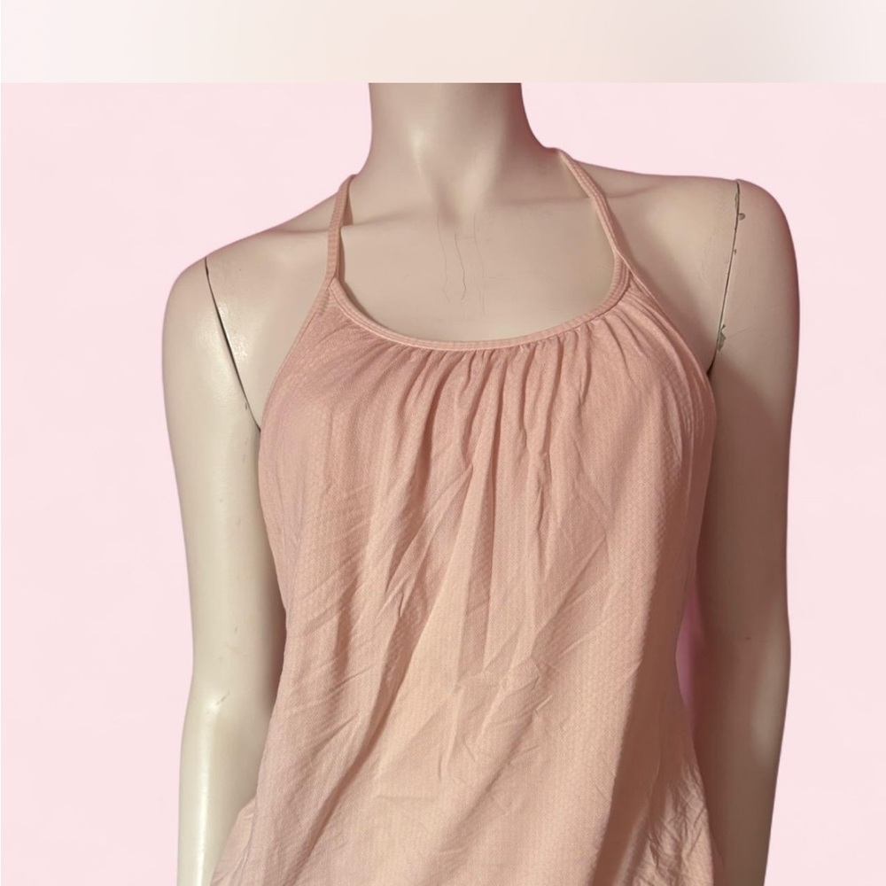 Light Peach Halter Tank Top
